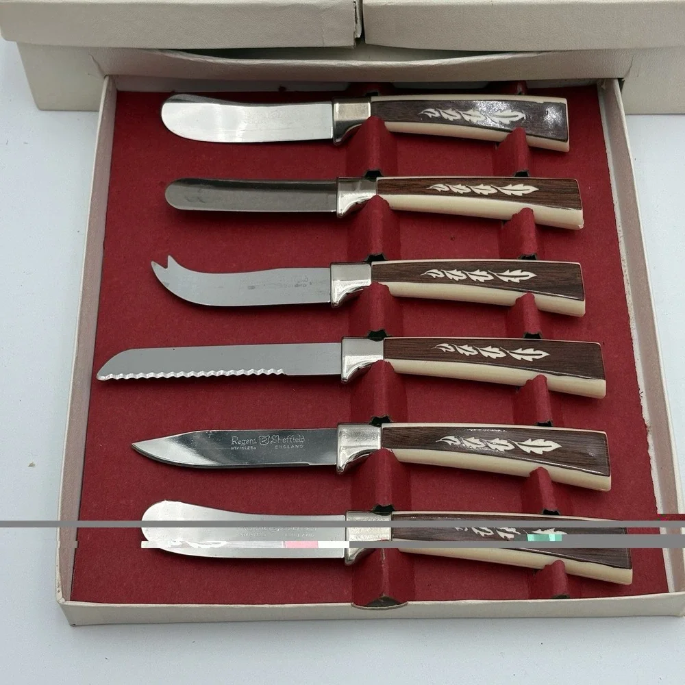 Vintage Regent Sheffield Stainless Steel 19 Piece Treasure Chest Cutlery Set New